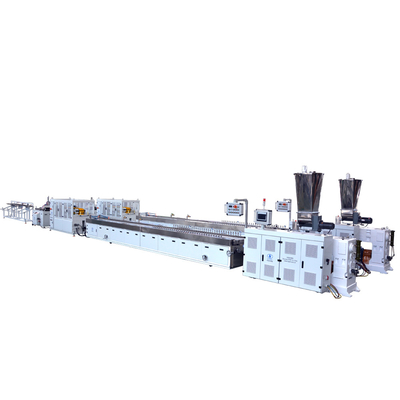 comprar Máquina de extrusão de perfis de PVC de plástico Sistema de controlo PLC Motor Siemens online manufacture