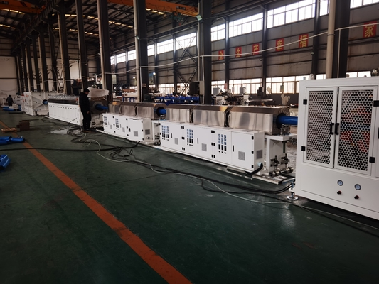 comprar 250-630mm / 315-800mm Linha de produção de tubos de PVC-O 380V / 3P / 50Hz Linha de extrusão de tubos de O-PVC online manufacture