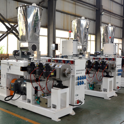comprar Shenzhen HYPET 80/156 Em 55kw Motor Extrusores de PVC Máquina Extrusora de parafuso cónico Twin online manufacture
