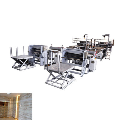 comprar Linha de mármore da extrusão da folha do Pvc da pedra com revestimento UV Max Width 1220 online manufacture