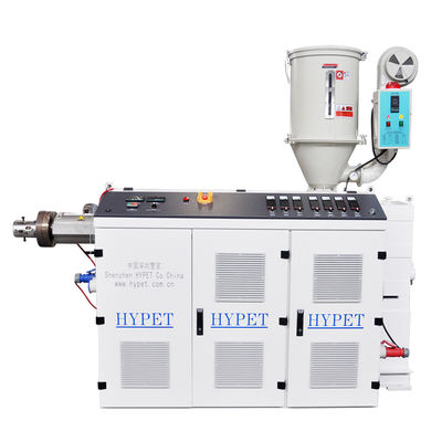 comprar SJ55/28 Extrusora de parafusos únicos de refrigeração por ar com potência de motor de 11 kW para processamento de polipropileno online manufacture