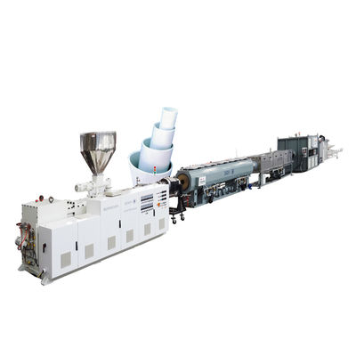 comprar Máquina da extrusão da tubulação do PVC com a extrusora de parafuso HYZS80/173 gêmea cônica online manufacture