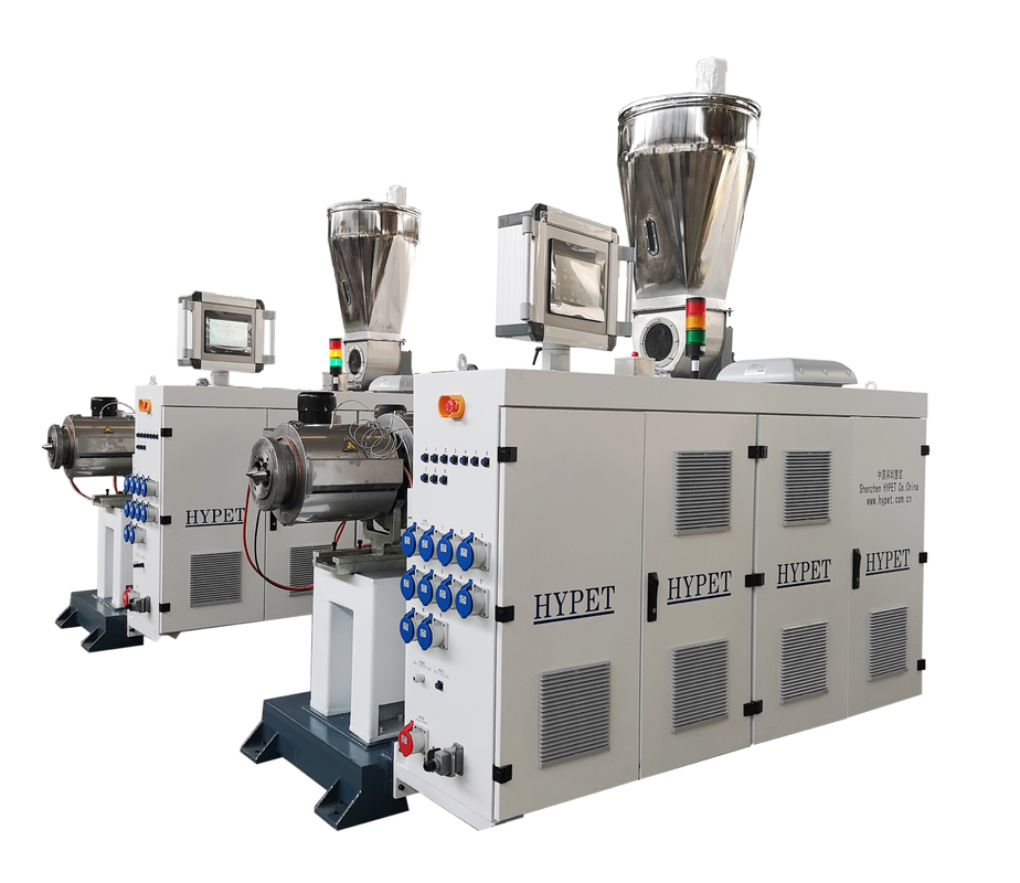 Máquina de extrusão por parafuso duplo de alto binário de tipo vertical ZS65/132 para perfis de tubos de PVC