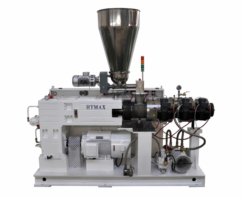 Máquina de extrusão por parafuso duplo de alto binário de tipo vertical ZS65/132 para perfis de tubos de PVC
