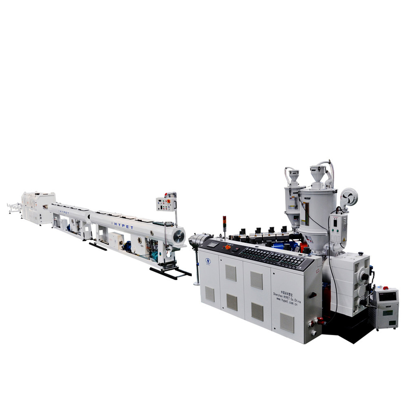 Máquina de fabricação de tubos de 160-400 mm linha de extrusão de HDPE de alta capacidade para HDPE/PE/PP/PPR SJ90/38