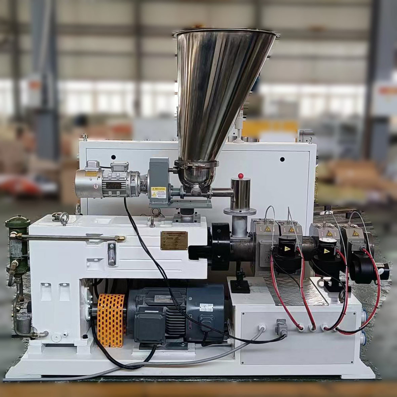 Laboratório Mini Compounding Twin-Screw Conical Plastic Extruder ZS35/76 Pequena dupla de parafuso Extruder Co-extrusão