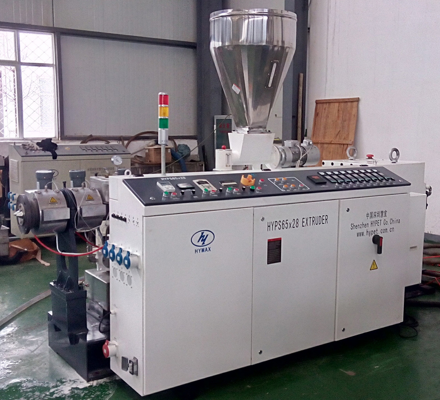 Extrusora de parafusos duplos para tubos de granulado de PVC fabricando HYPS65/28 22kw