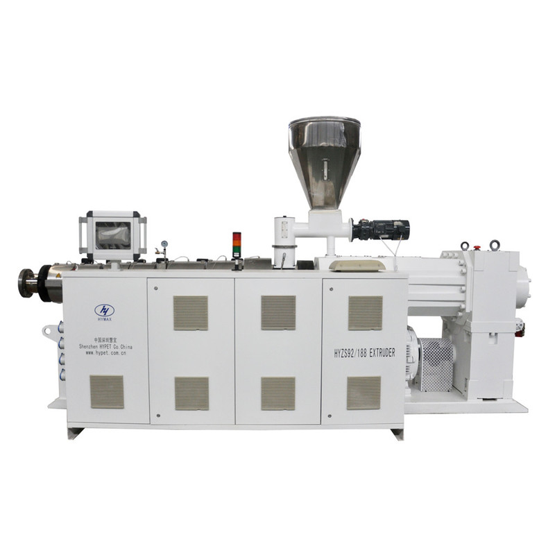 ZS95/188 110kw 1200kg/h Twin Conic Double Screw Plastic Extruder Vertical Style Gear Box Torque elevado Para material de PVC