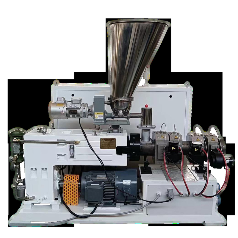 ZS35/80 Extrusora de parafusos duplos cónicos de duplo parafuso 70 kg/h para ensaio de laboratório de tubos de perfil de PVC