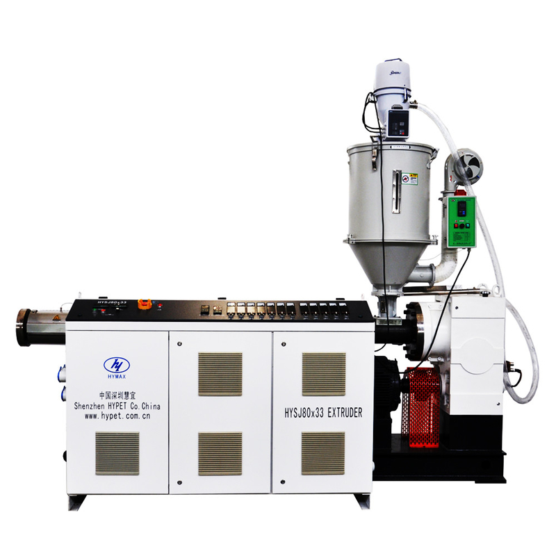Extrusora de parafusos simples de PE HDPE de alta pressão eficiente de plástico SJ75/38 132kw para placas de perfil de tubos de tubos elétricos