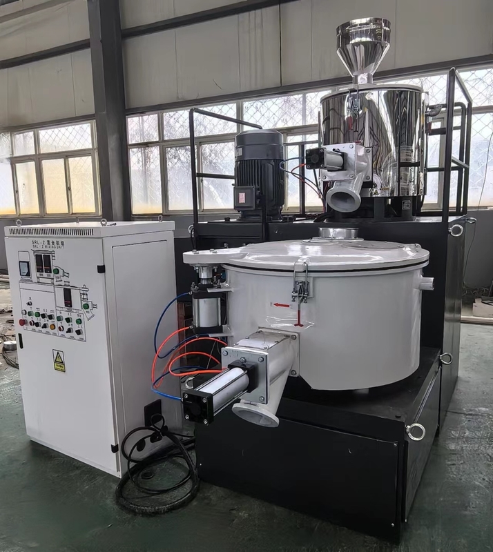 SRL 100/200 de pequena dimensão de máquina de mistura vertical de velocidade a quente para matéria-prima de PVC em laboratório utilizando / PVC em pequena escala usando
