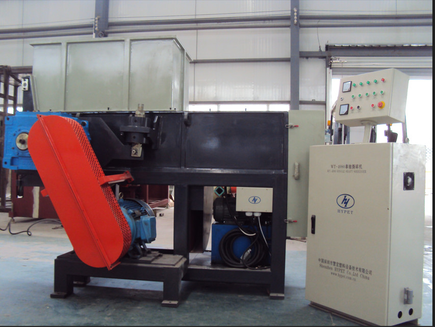 Amplamente utilizado multifunção single Shaft Shredder Para desperdício de fibra de borracha de plástico em forma de grande barra de espessura tubo de placa