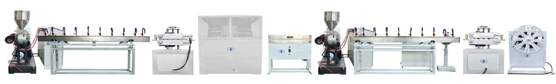 10-38mm 0,5-2 polegadas Fibra reforçada PVC máquina de tubos de ventilação flexível conduto de ducto linha de produção de tubos de PVC suave