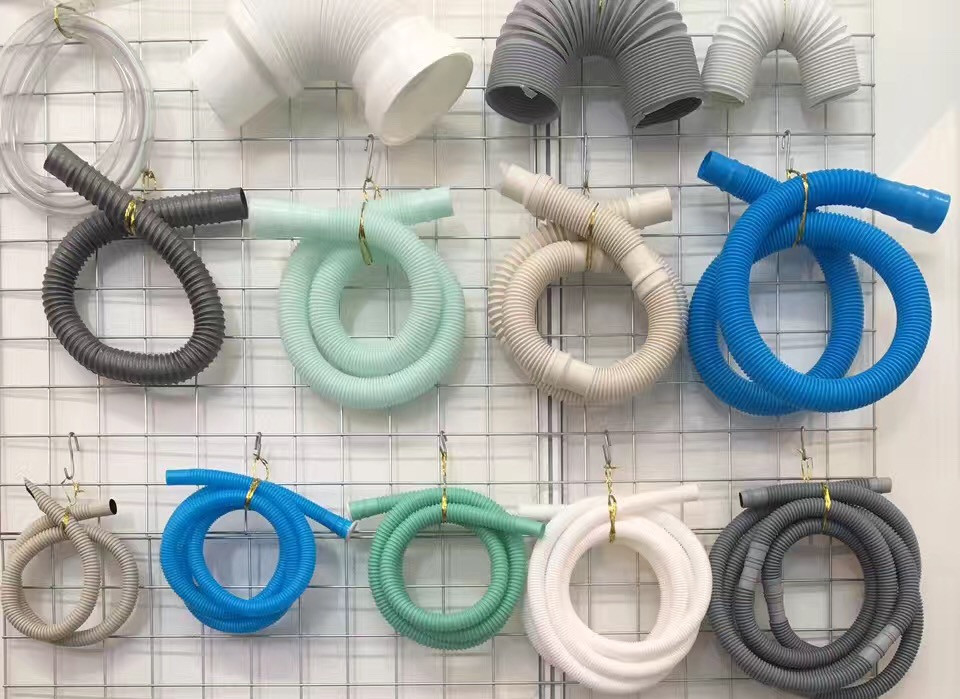Máquina de fabricação de tubos ondulados de PVC de parede única de 16-50mm com extrusora de parafuso duplo cônico HYZS51/110