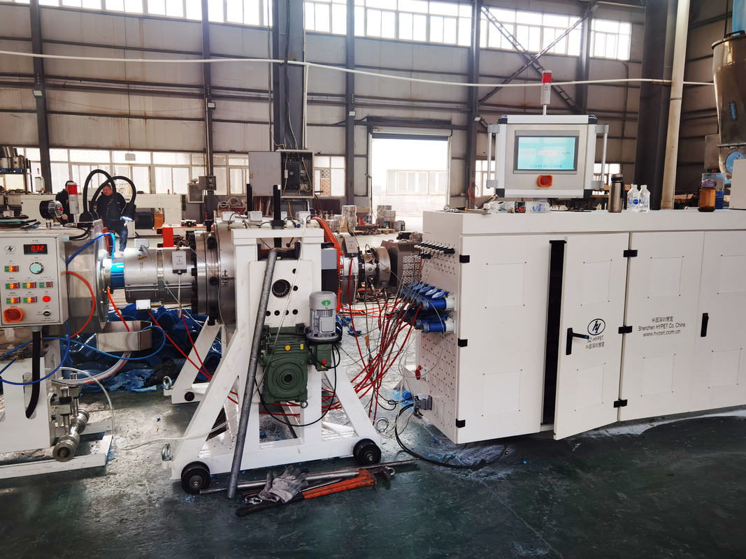 250-630mm / 315-800mm Linha de produção de tubos de PVC-O 380V / 3P / 50Hz Linha de extrusão de tubos de O-PVC