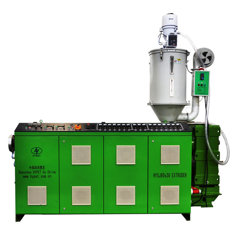 Máquina de fabricação de tubos compostos de plástico de cabeça dupla 20-63 PPR / PPH Extrusora de parafuso único HYSJ80/34 45kw para 3 camadas