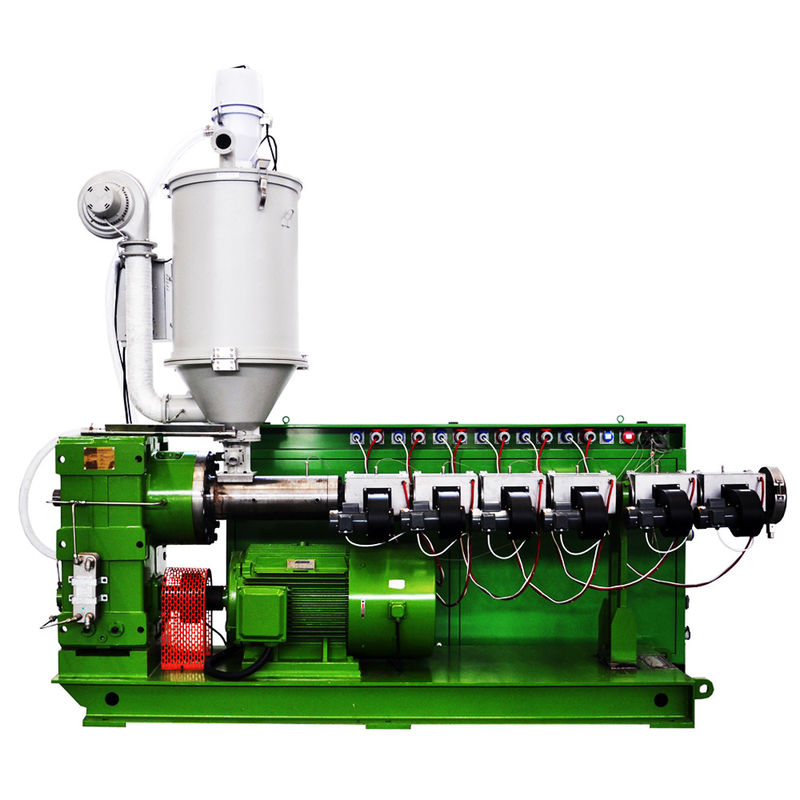 Máquina de fabricação de tubos compostos de plástico de cabeça dupla 20-63 PPR / PPH Extrusora de parafuso único HYSJ80/34 45kw para 3 camadas