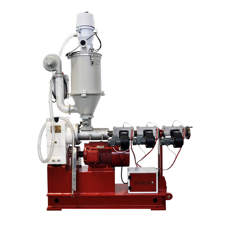 Alta velocidade de saída e alta eficiência Equipamento de parafuso único Linha de produção Extrusores SJ45/30 22kw 70kg/h