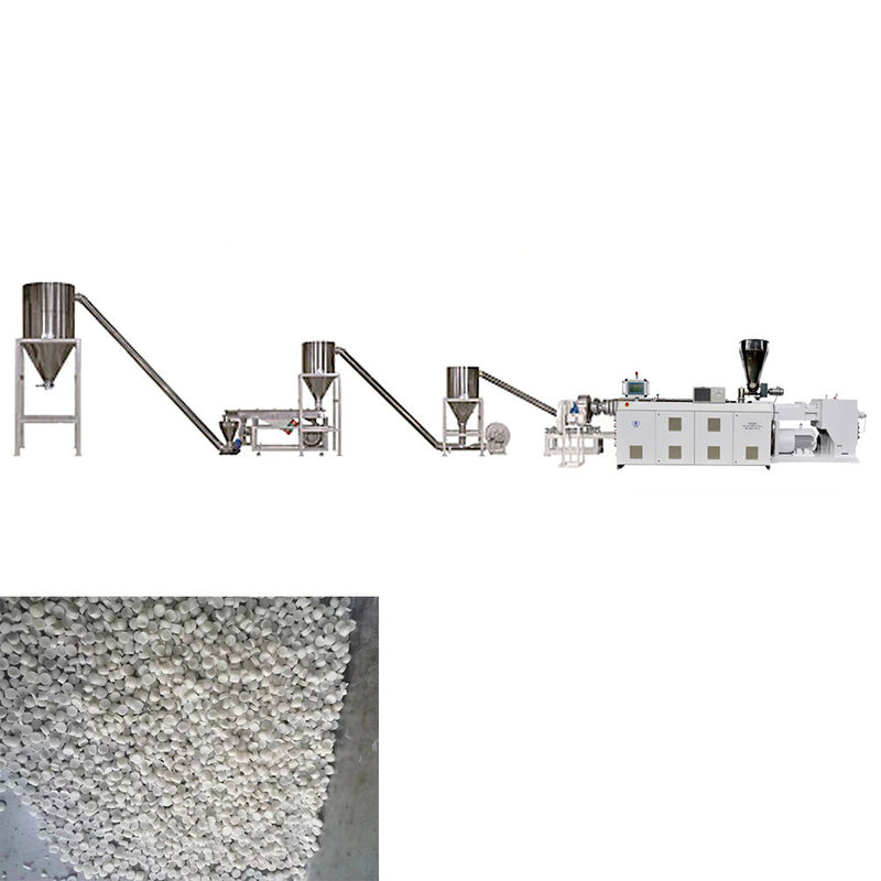 Máquina de pelletização de PVC de alta capacidade Linha de produção de grânulos de reciclagem de PVC para cabos de pellets transparentes de PVC