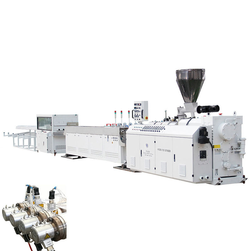 Máquina de fabricação de tubos de condução de PVC de quatro cavidades 16-32mm PVC Linha de extrusão de tubos de cabos elétricos