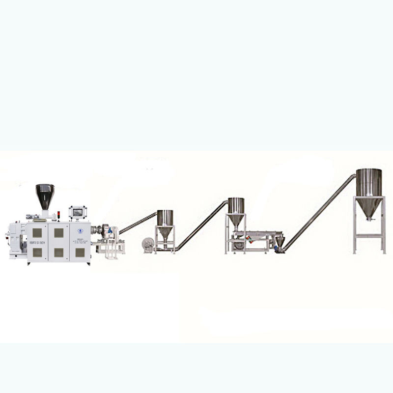 Extrusora de pelletização mista de madeira plástica composta HDPE / LDPE / PP / PET Máquinas de fabricação de pellets, Máquina de fabricação de grânulos PVC WPC