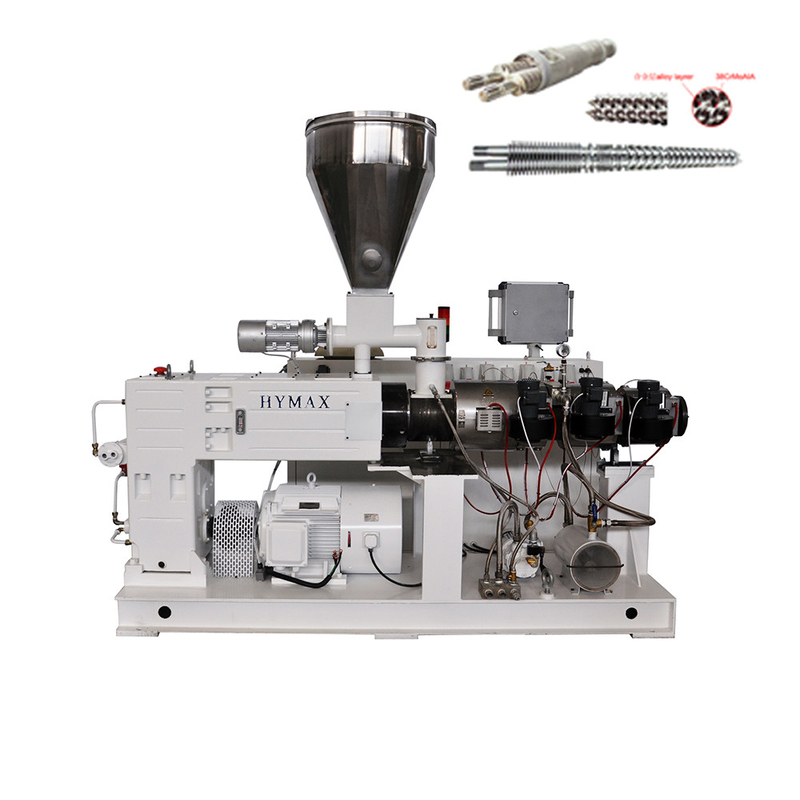 100 kg/h ZS45/100 15kw Extrusora dupla de parafuso duplo Alta velocidade Alta eficiência Alta saída